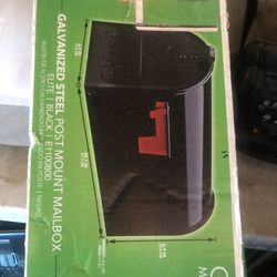 GILBRALTAR GALVANIZED STEEL POST MOUNT MAILBOX BRAND NEW 