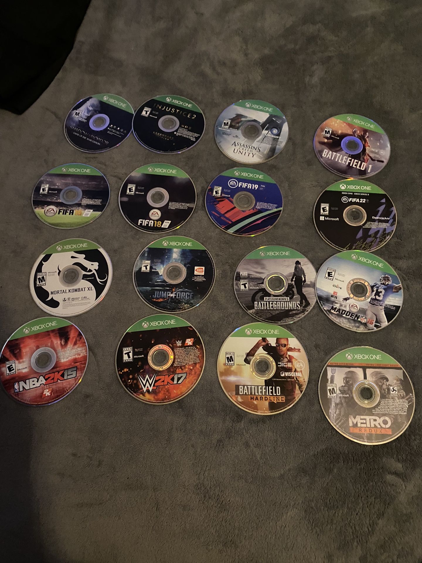 xbox game discs