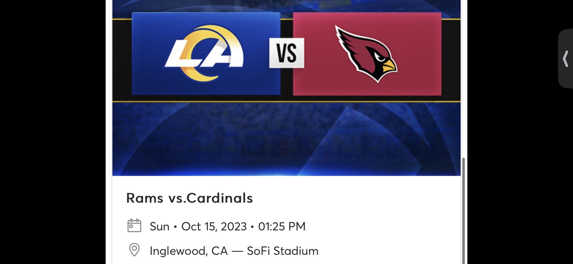 Rams Vs Cardinals
