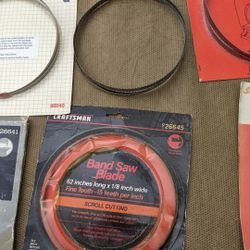 Assorted 62" Band saw Blades