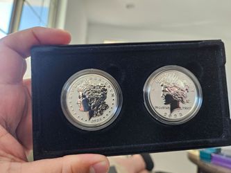 2023 Morgan & Peace Dollar 2 Coin Reverse Proof Set