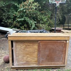 Wood Workstation antique
