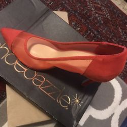 Sexy red breathable heel