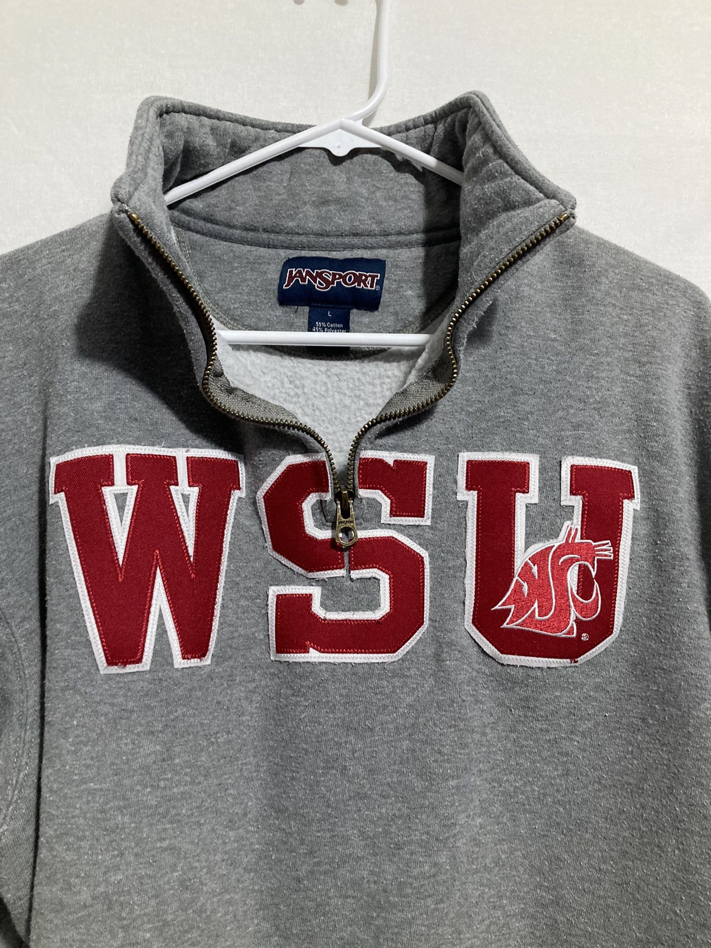 Vintage* JANSPORT Washington University Embroidery WSU Cougars Sweater LARGE
