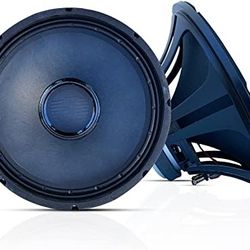 15 inch Subwoofer Replacement PRO DJ Speaker Sub Woofer Loudspeaker Wide Full Range Loud Aluminum Frame,2200W PMPO, 90oz Magnet, 5CORE