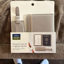 Passport Case And Luggage Tag Set