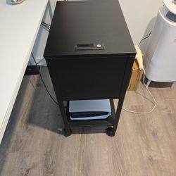 Metal Rolling File Cabinet w/ Wheels