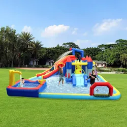 Inflatable slide water