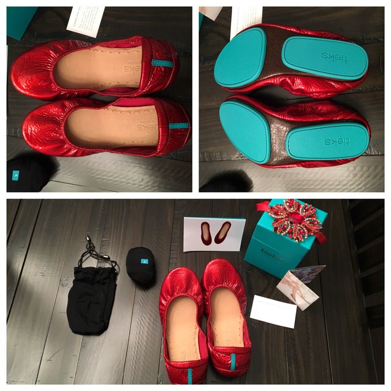 Limited Edition Red Diamond Tieks by Gavrieli size 7