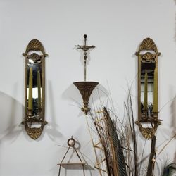 24" Solid Brass Victorian Push & Pull Plate Set