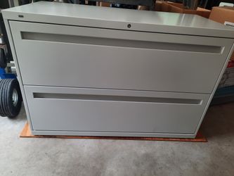 Professional, heavy duty file cabinet 42”Wide x 19.25 Deepx 28”High