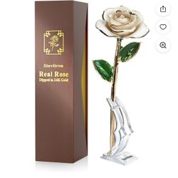 Gold Rose With Box