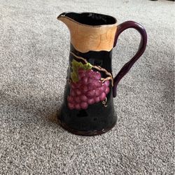 Bella Casa By Ganz Black/Brown Grape Pitcher