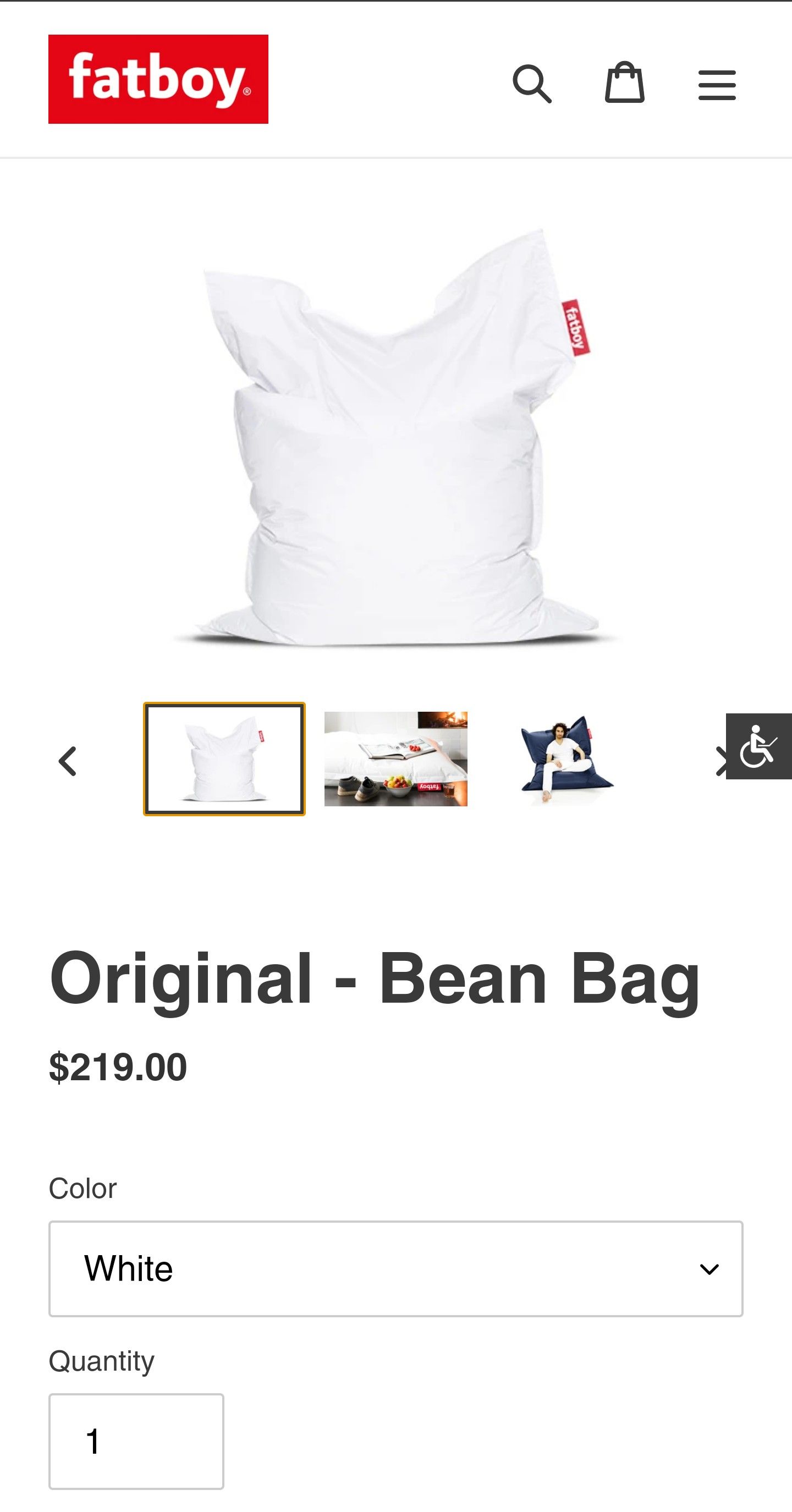 FATBOY BEAN BAG CHAIR\BED NEW