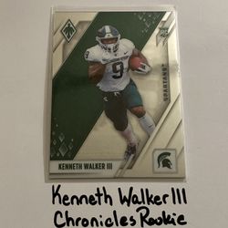 Kenneth Walker III Seattle Seahawks All-Pro RB Chronicles Rookie Card. 