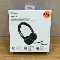 TARGUS AEH104 BLUETOOTH WIRELESS STEREO HEADSET.