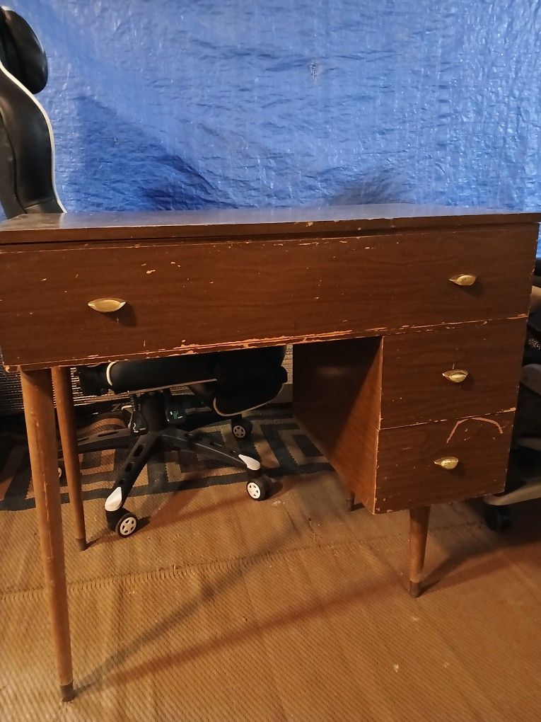 Old Antique Vintage Sewing Desk