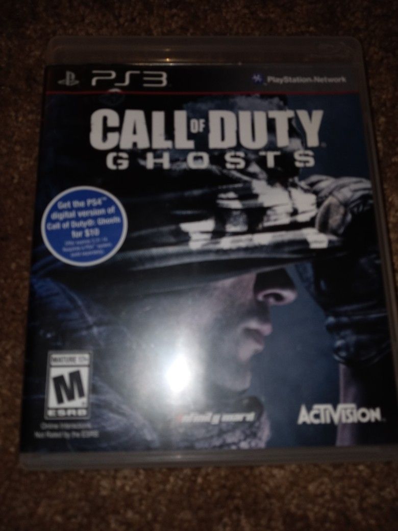 PlayStation 3 PS3 Call Of Duty Ghosts