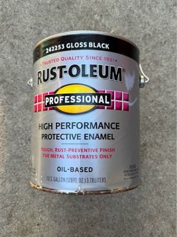 Rust-Oleum Professional 1 gal. High Performance Protective Enamel Gloss Black Oil-Based Interior/Exterior Paint