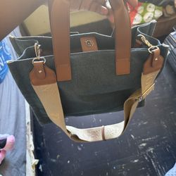 True Religion Denim and Tan Women’s Bag