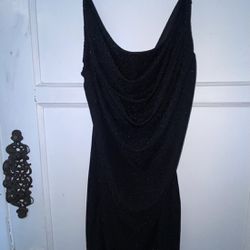 Short Sparkly Black Dress