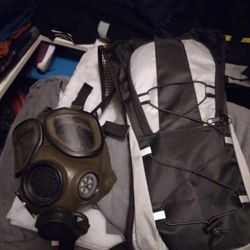 Gas Mask And Camel Pack