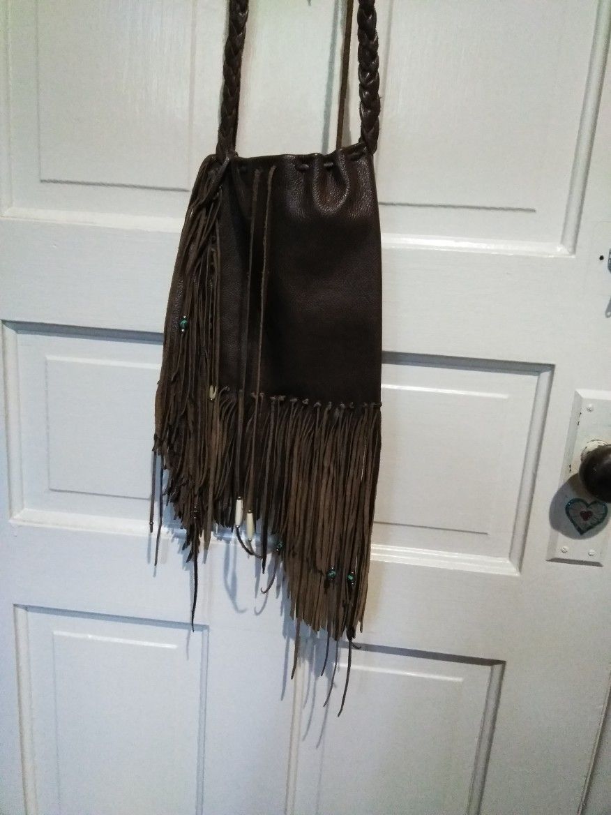 Handmade Leather Crossbody Bag
