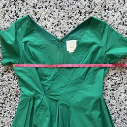 Anthropologie Maeve 100% Cotton Green Dress Formal Garden Party Bright Size  4 for Sale in West New York, NJ - OfferUp
