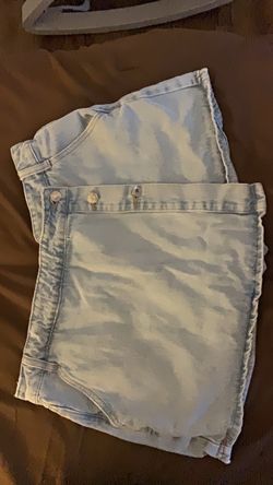 Light Wash Denim Mini Skirt
