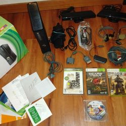 Xbox 360 Slim Console With Games And Accessories 