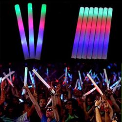 LED Light Up Foam Sticks ,  Color Changing Glow Party Supplies for Halloween, Raves, Concert, Wedding events 