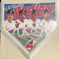 Rare Cleveland Indians Home Plate 1of 10k. COA