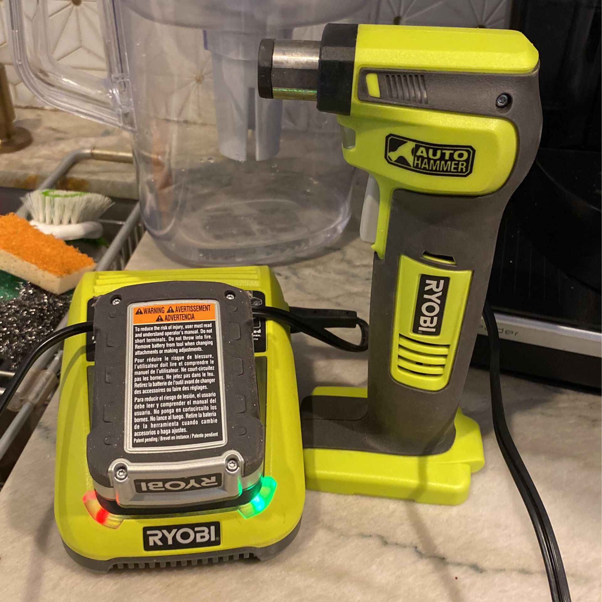 Auto Hammer Tool Ryobi Battery And Charger
