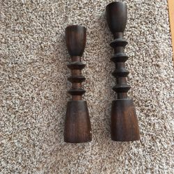 Candle Holders Wood