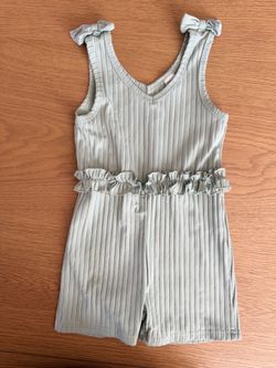 Girls light teal romper size 5/6