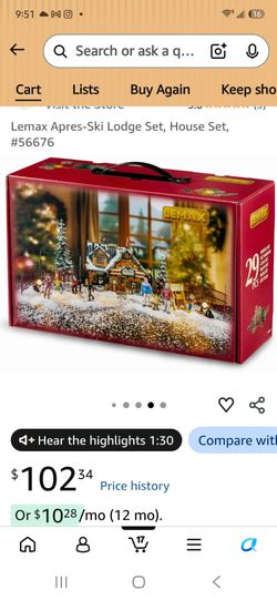 Lemax apres ski lodge set Brand New