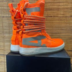 Nike Air Force High Tops w/ Straight Jacket Laces