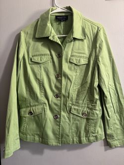 Jones New York Signature Stretch Green Jacket