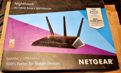 New Netgear Nighthawk Wireless Router AC1900 #R7000 Open Box