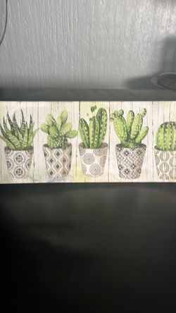 Cactus Succulent Canvas Wall Art