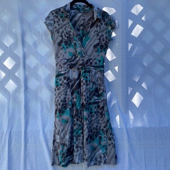 Mexx Floral Animal Print Dress With Collar