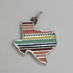 James Avery Enamel Texas Serape silver  Charm