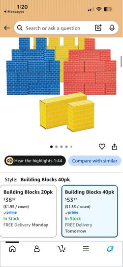 Bankers Box Heavy Duty Cardboard Building Blocks 40-Pack