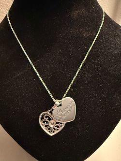 Silver Heart Pendant Necklace Mother's Love