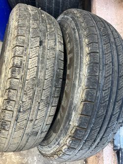 225/75/15 Tires 90% no patches no hose $79 for both