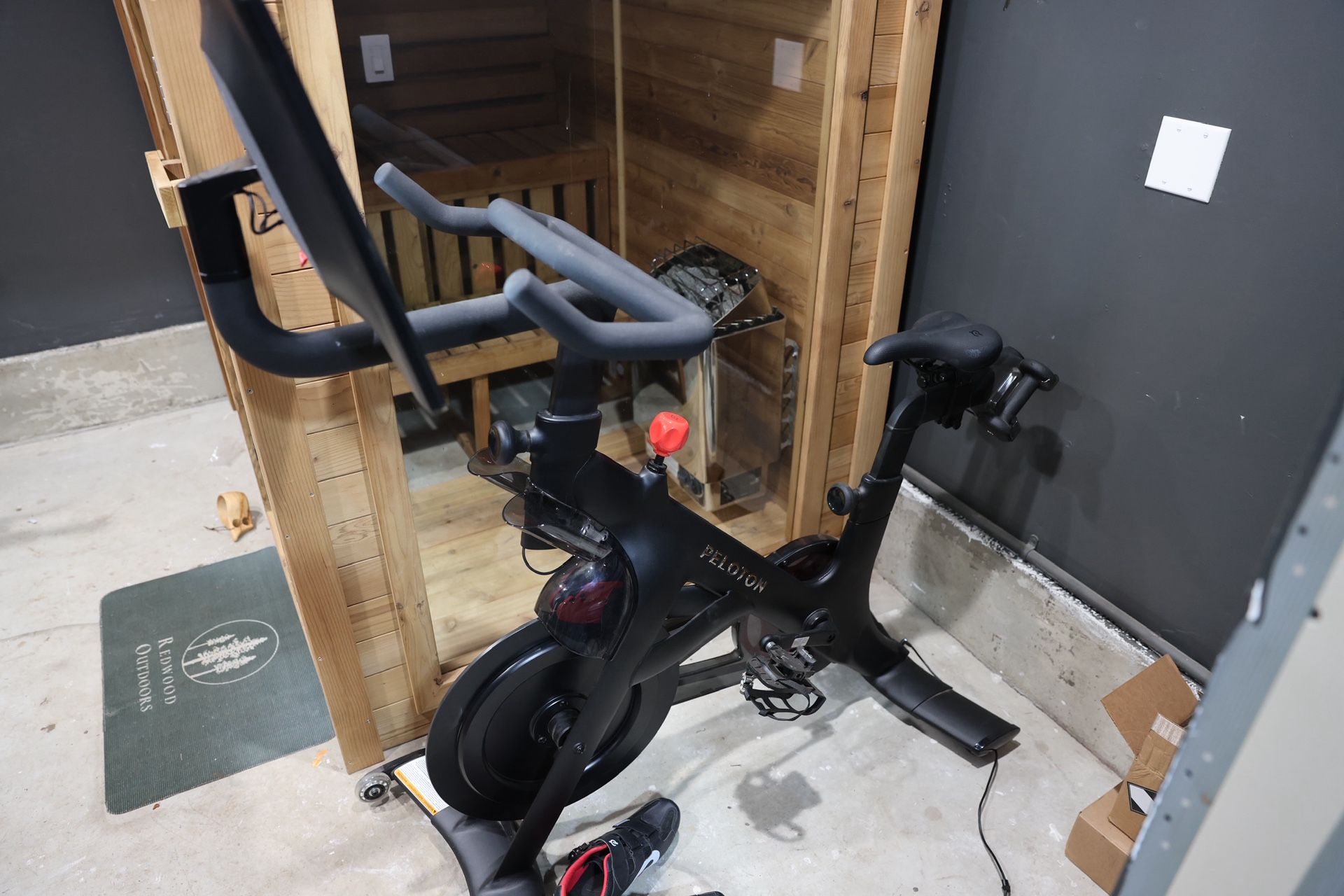 Peloton Bike+ with Shoes & Weights – Great Condition, Minor Screen Issue, Works Perfectly 