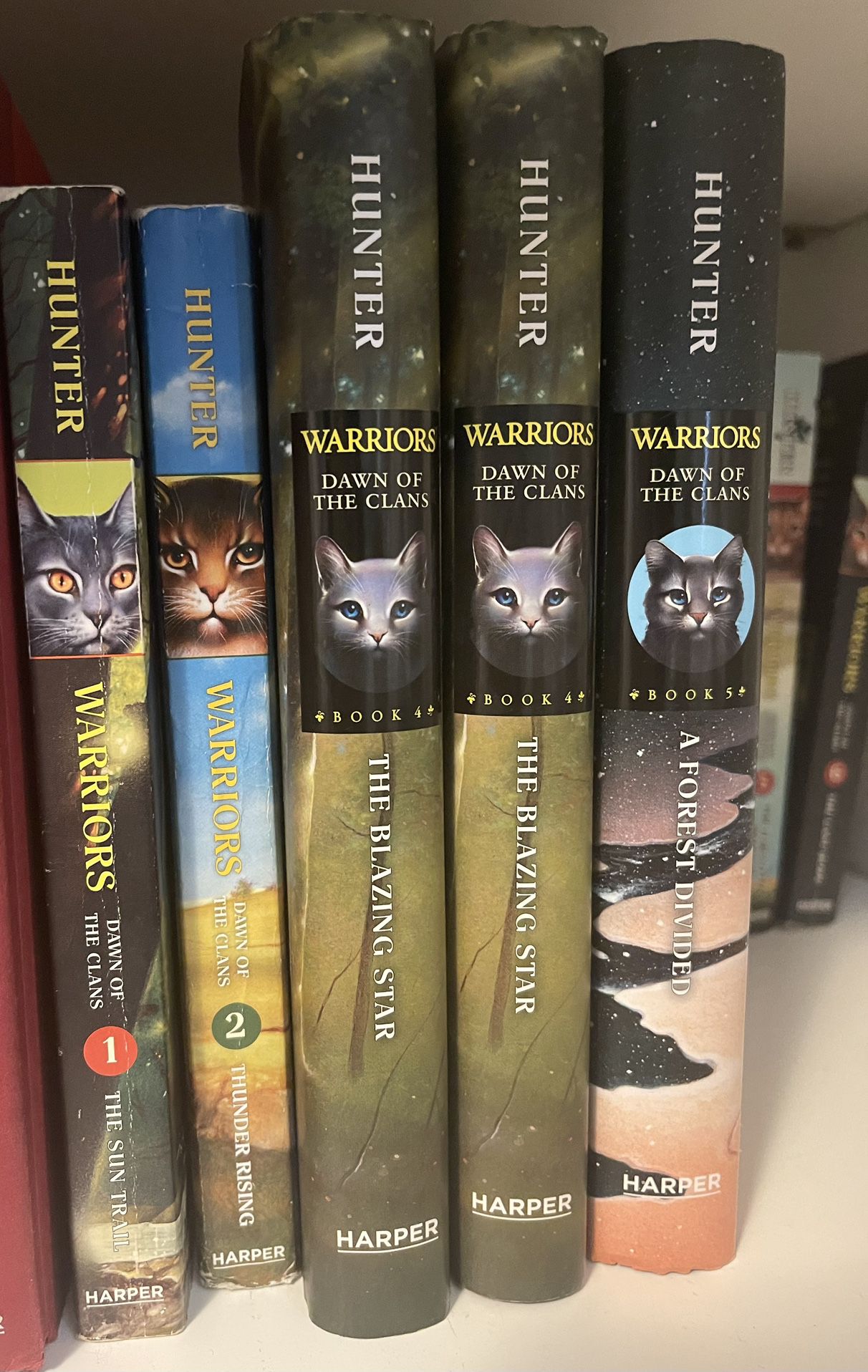 Warrior Cats 5th Series Paperback (Books 1, 2, 4 & 5)
