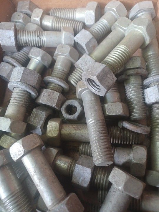Box Full Of Large Magnesium Bolts