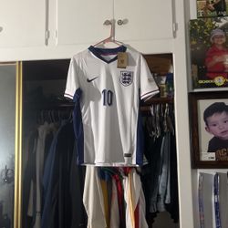 England 2024 Home Jersey Euros \ #10 Bellingham