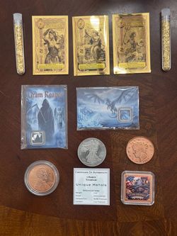Mixed Precious Metals Coins and Goldback Collection